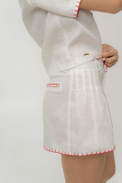 SHORT BOAT DETAIL Blanco