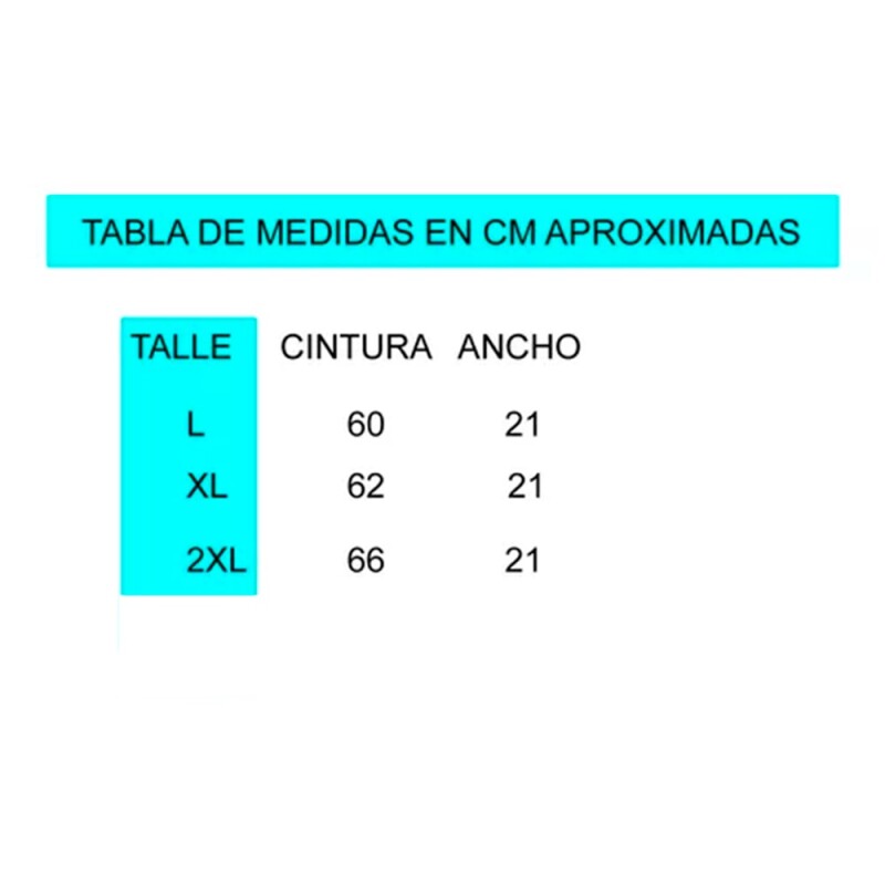 Faja Reductora de Neopreno Negro