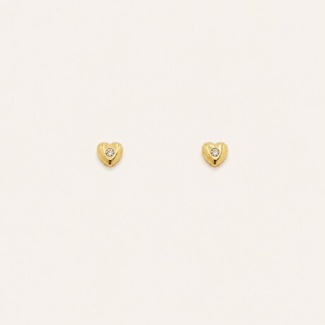 Caravanas Corazon - Oro 18k Caravanas Corazon - Oro 18k