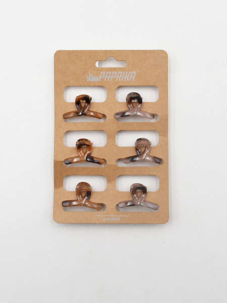 PINZA SAMI 6 UNIDADES MARRON