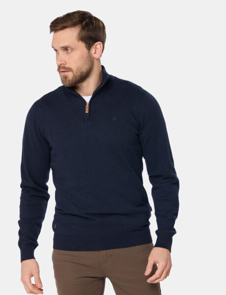 BUZO TEJIDO DE ALGODÓN Azul