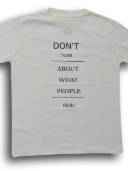 T-Shirt Don´t Care GRIS