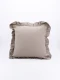 FUNDA ALMOHADON VOLADO TOSTADO