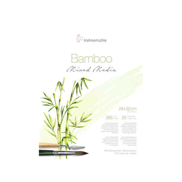 Block Mixed Media BAMBOO - Hahnemühle 24 x 32 cm