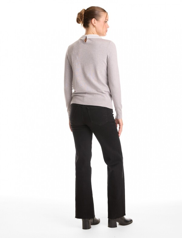 Buzo & Camisa Perlas GRIS