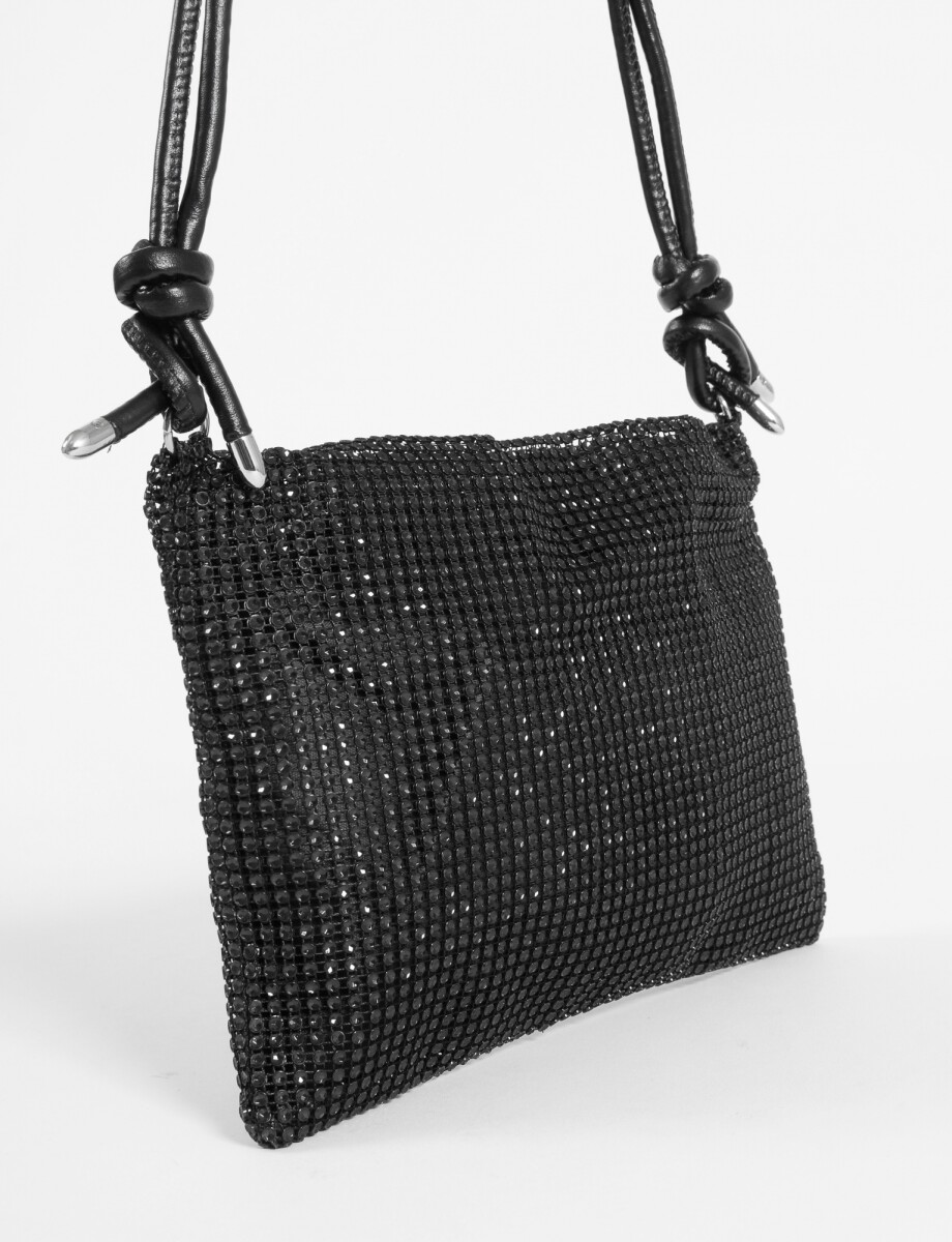 Cartera fiesta nudo - negro 