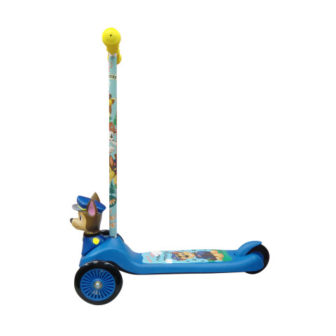 Monopatín Infantil 3d Paw Patrol Con 3 Ruedas Oficial CELESTE