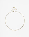 Collares Cortos Strass Collar Corto Con Cubic - Dorado