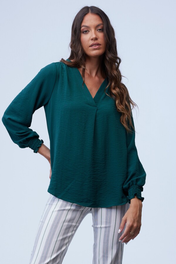 Blusa Frunces VERDE