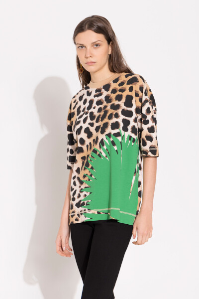 REMERA BEACH Leopardo
