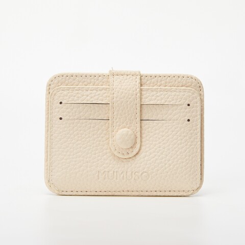 BOLSA PEQUEÑA DE TARJETAS CON PATRÓN DE LICHI-BEIGE BOLSA PEQUEÑA DE TARJETAS CON PATRÓN DE LICHI-BEIGE