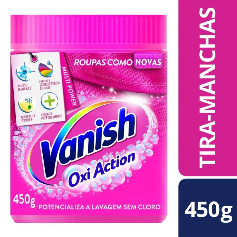 Quitamanchas Vanish en Polvo Oxi Action 450 GR Quitamanchas Vanish en Polvo Oxi Action 450 GR