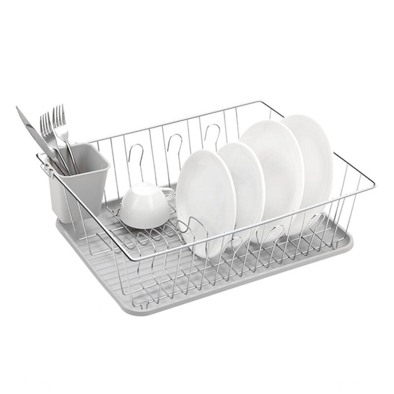 ESCURRIDOR A.CROM BANDEJA/CUB BLANCO. 41X32X12.5CM ESCURRIDOR A.CROM BANDEJA/CUB BLANCO. 41X32X12.5CM