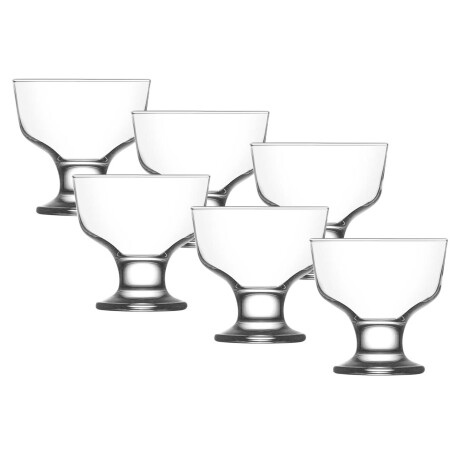Set X6 Copas de Helado Postre Destina Lav en Vidrio 285Ml Transparente