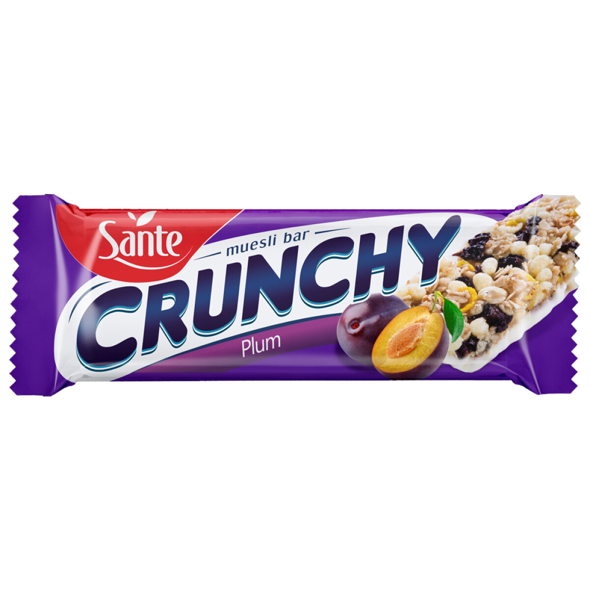 CEREAL BARRITA CRUNCHY - BARRITA con ciruelas y cobertura de vainilla 40 DISP 25 