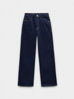 Pantalón Vaquero Recto De 100% Algodón azul