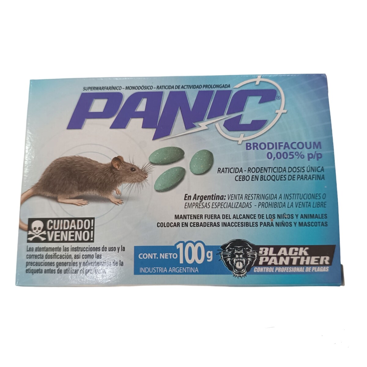 Panic raticida 100g 
