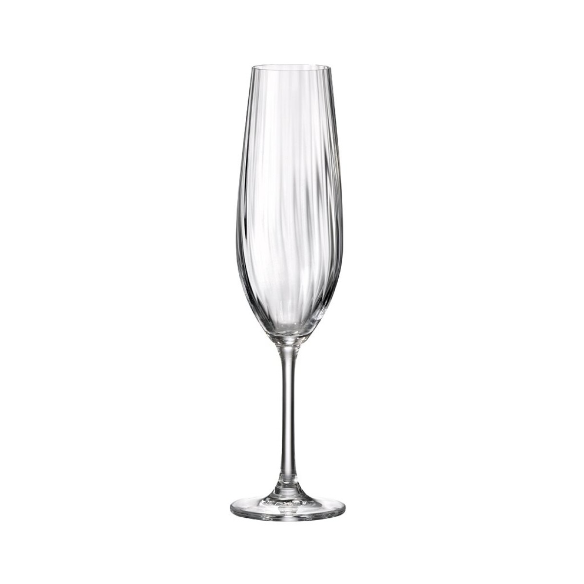 SET 6 COPAS FLAUTA 260ML SARAH WATERFALL BOHEMIA 