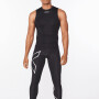 Core Compression Sleeveless - Hombre Black/silver