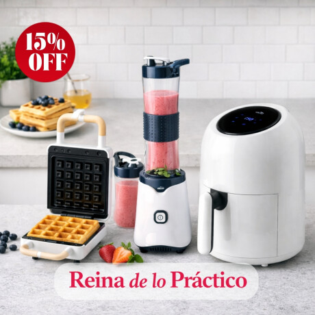 Kit Cocina AirFryer 3 Litros con Waflera-Sandwichera y Licuadora Mix&Go Kit Cocina AirFryer 3 Litros con Waflera-Sandwichera y Licuadora Mix&Go