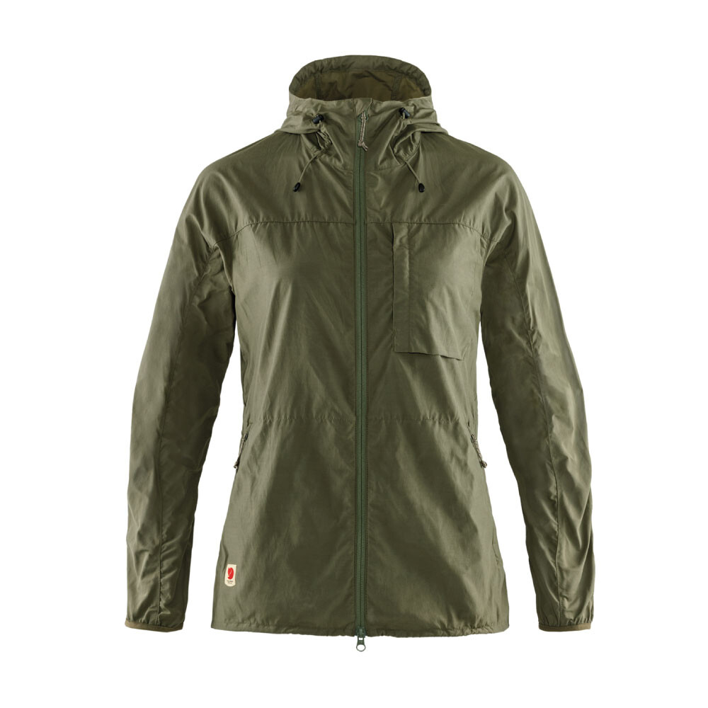 Casaca Fjallraven High Coast Wind Jacket W Mujer Green