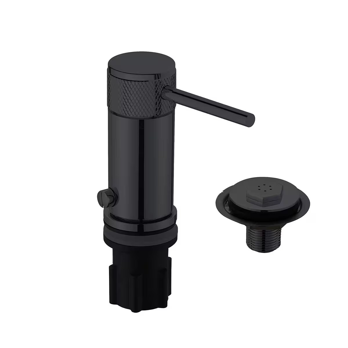 Grifería De Bidet Monocomando Con Transferencia Fasano Negro Mate 