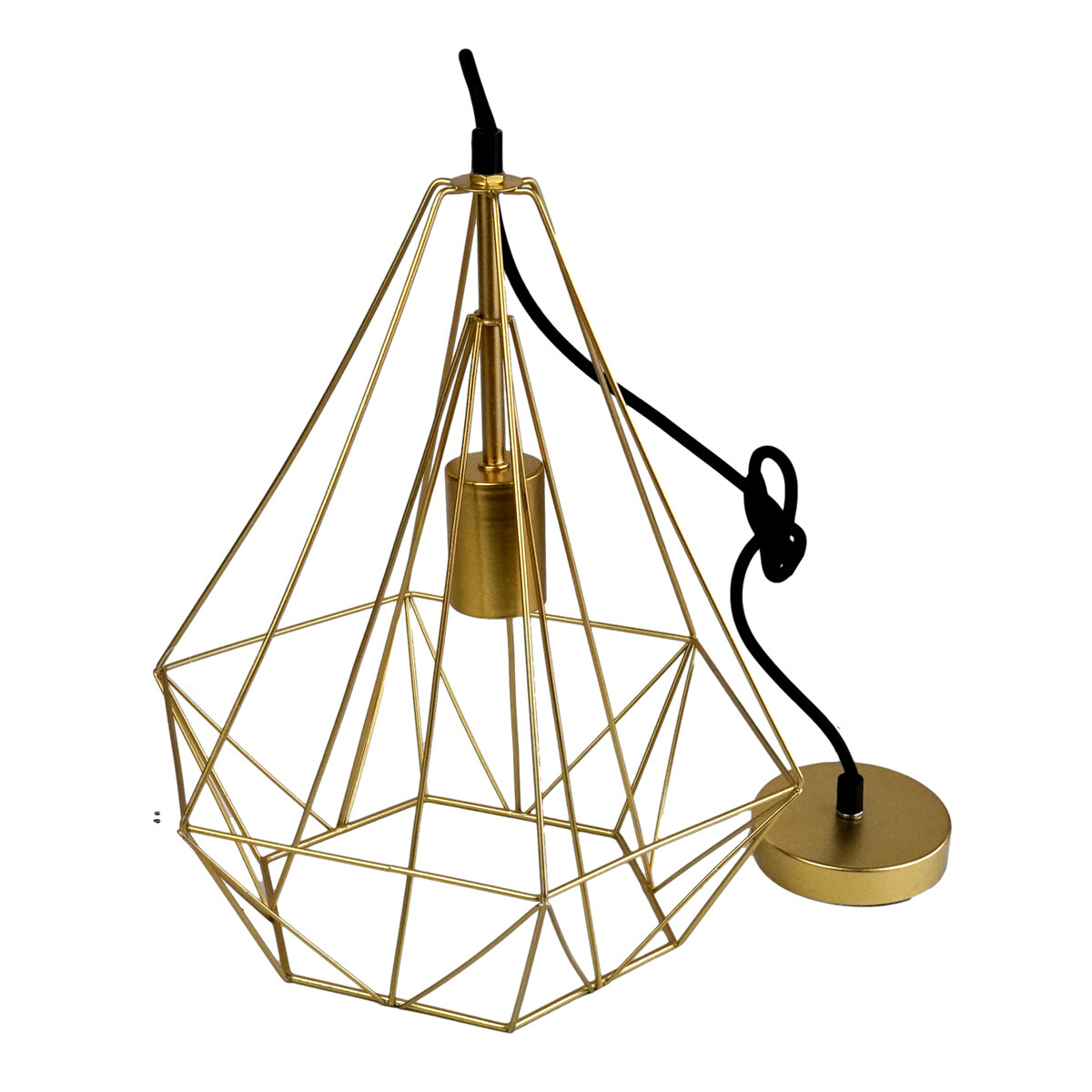 LAMPARA TECHO METAL COLGANTE POPTEM ESTILO PRISMA BILBOQUE 