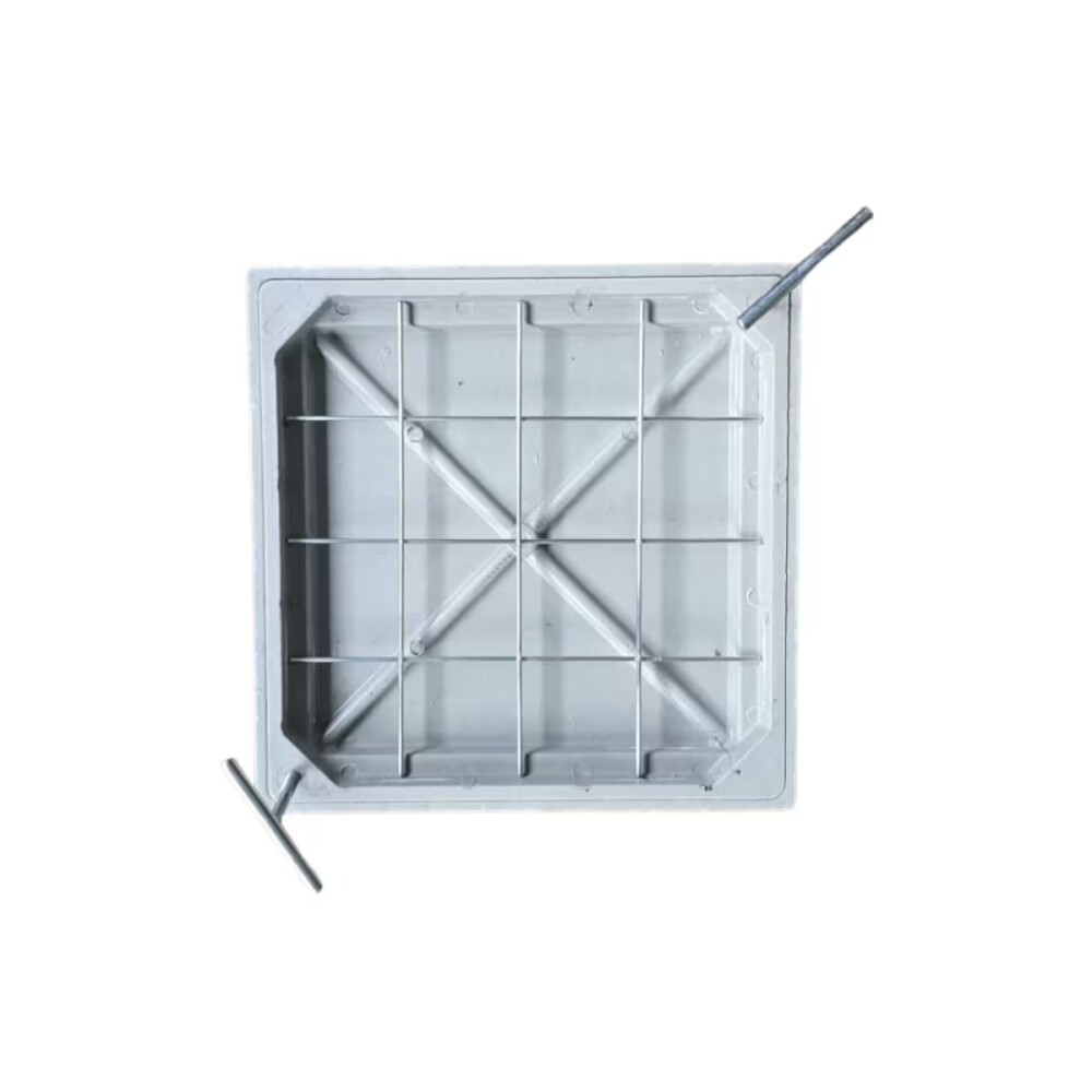 Tapa y marco resina revestible 40 x 40 Tapa Y Marco Resina Revestible 40 X 40