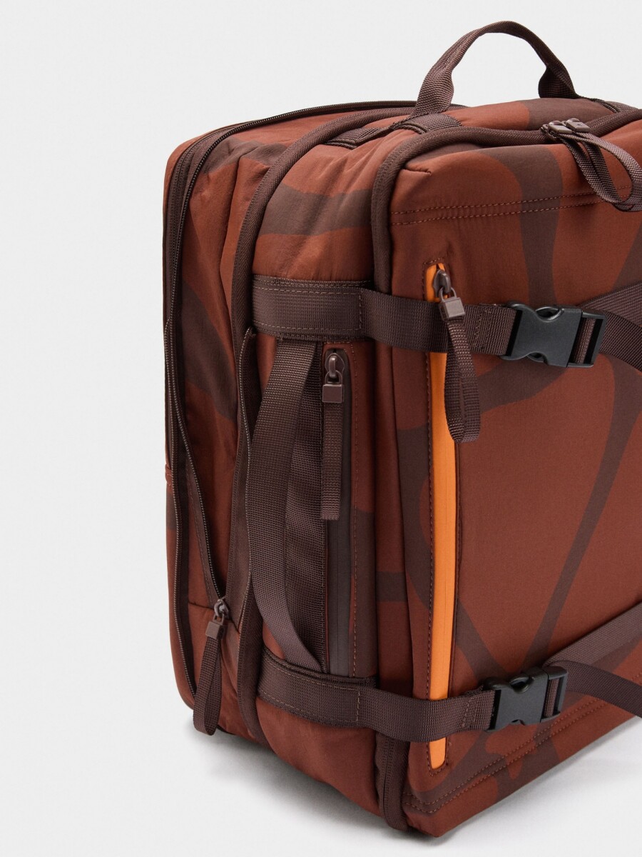 Mochila De Cabina De Nylon Extensible burdeos