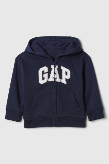 Buzo Canguro Con Cierre Logo Gap Toddler Niño Tapestry Navy