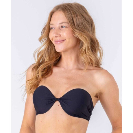 82480-strapless drapeado Negro