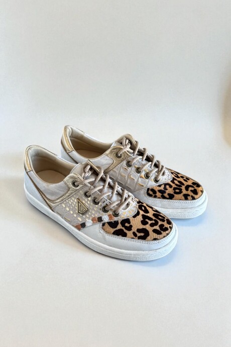 Sneakers Dakota Blanco Y Leopardo Sneakers Dakota Blanco Y Leopardo