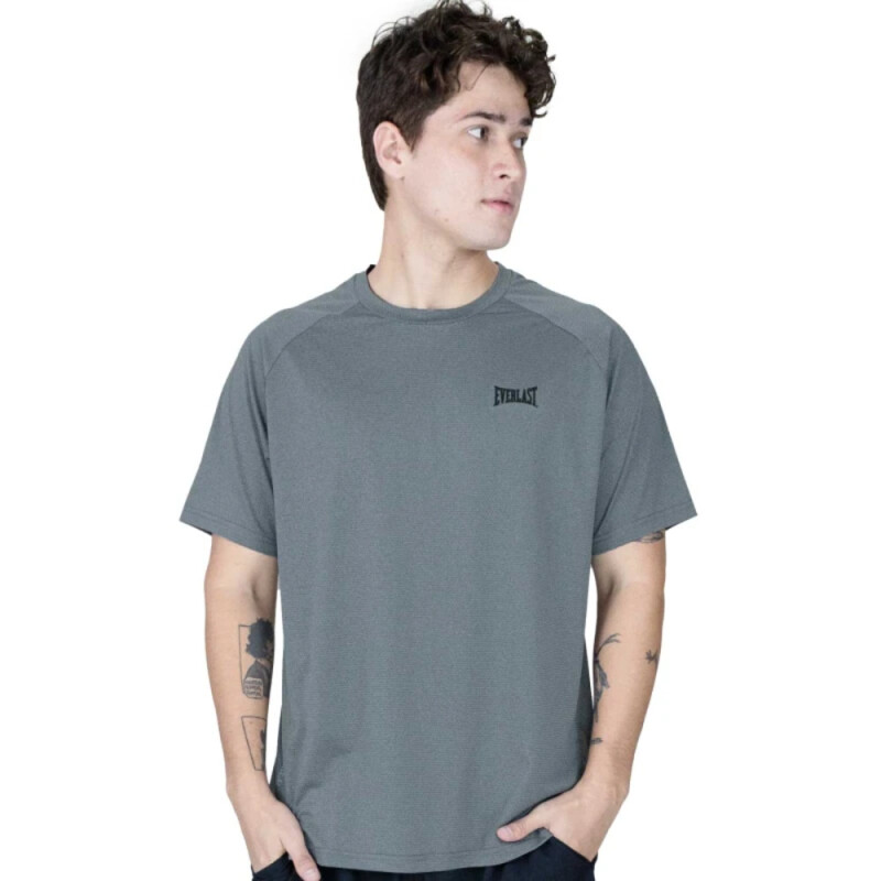 TSHIRT MEN POLY/SPX EVERLAST FALCON BK L CH