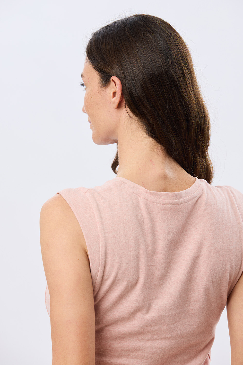 REMERA LISA DE ALGODÓN Coral