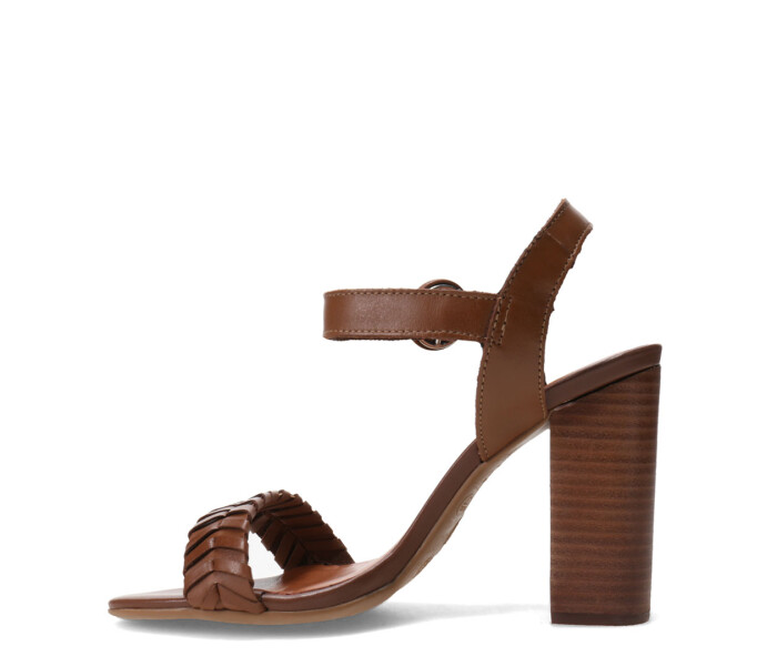 Sandalias de Mujer Bottero Taco Alto Marrón Café