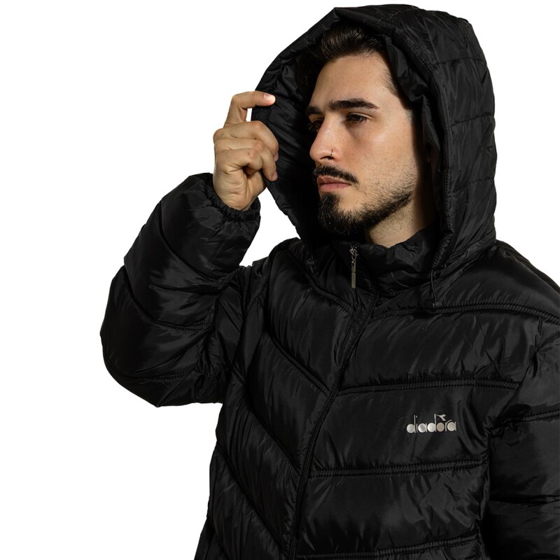 Diadora Campera Poliester / Hombre - Negro Negro