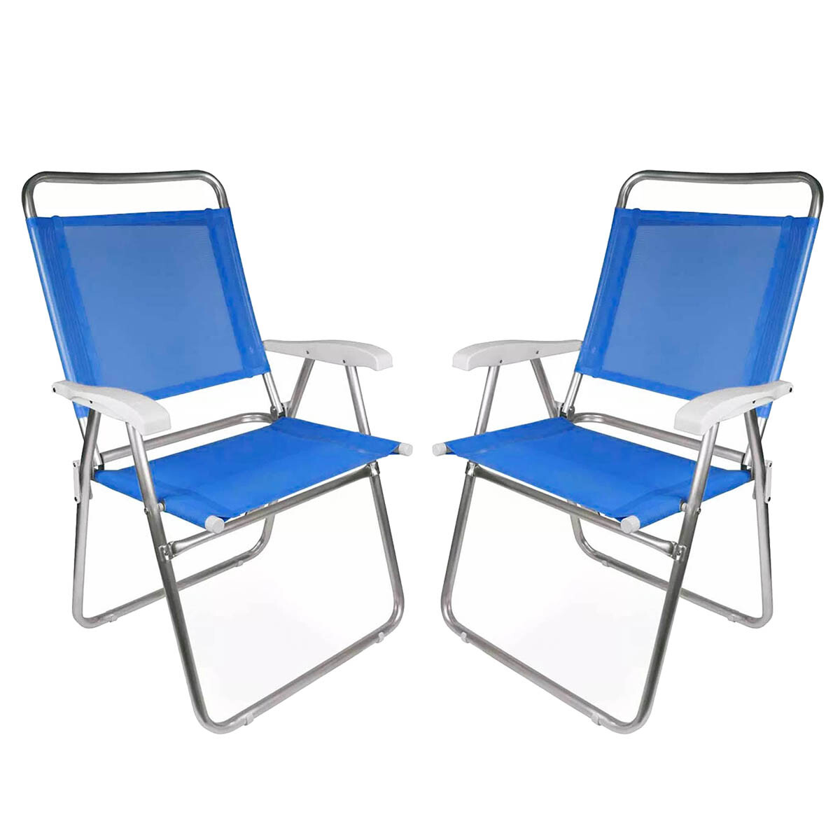 Set X 2 Sillas Master Plus Aluminio - AZUL 
