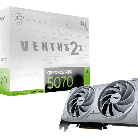 Msi Rtx 5070 12g Ventus 2x Oc White TARJETA VIDEO MSI RTX5070 VENTUS 2X OC W