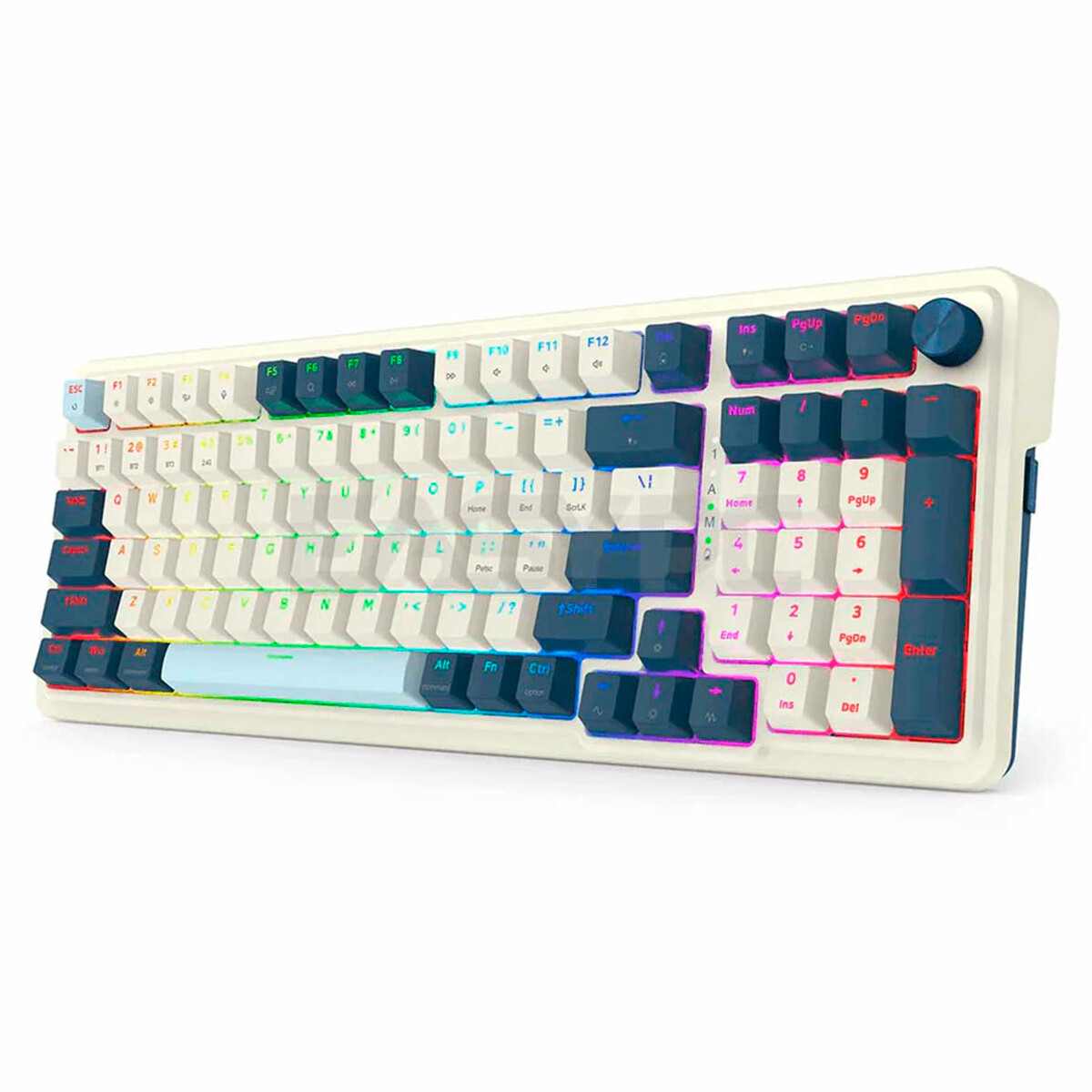 Teclado Gamer Redragon Eisa Pro K686 RGB White Black 