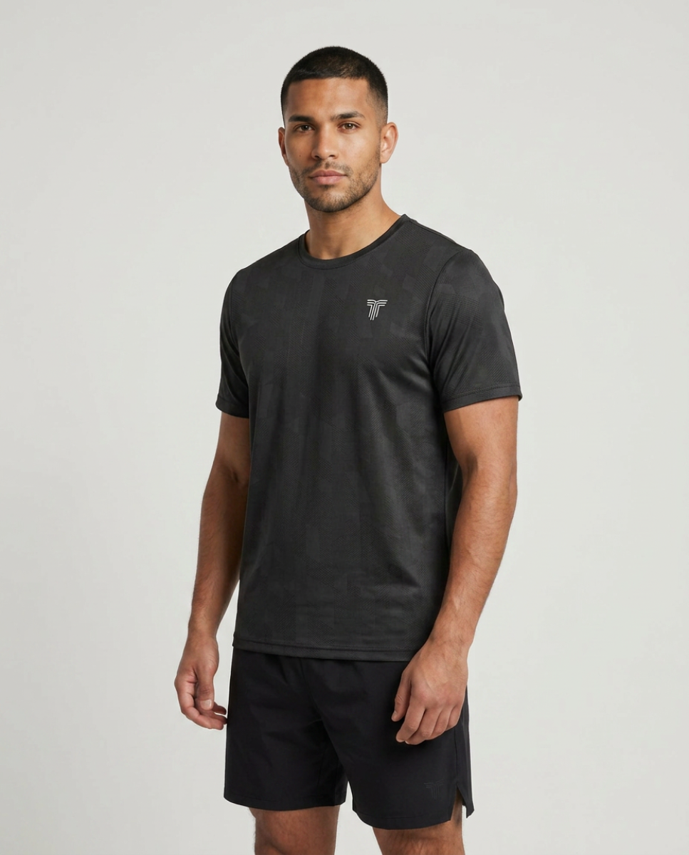 Remera de Hombre TIFFOSI Running - Negro 