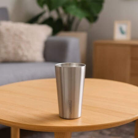 VASO TERMICO TRAMONTINA ACERO INOXIDABLE 420ML PLATEADO