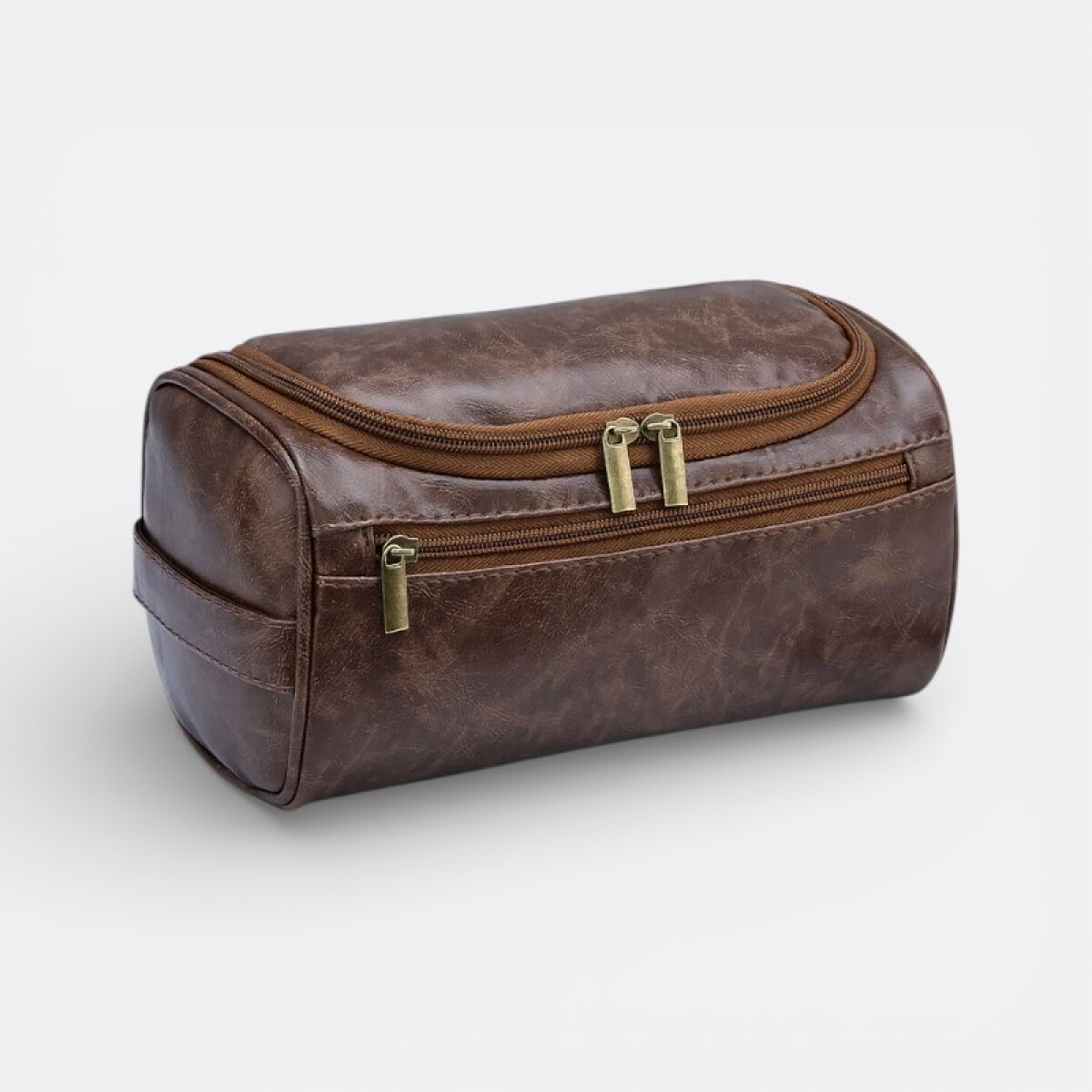Neceser Bolso De Mano Masculino - Marron Oscuro 