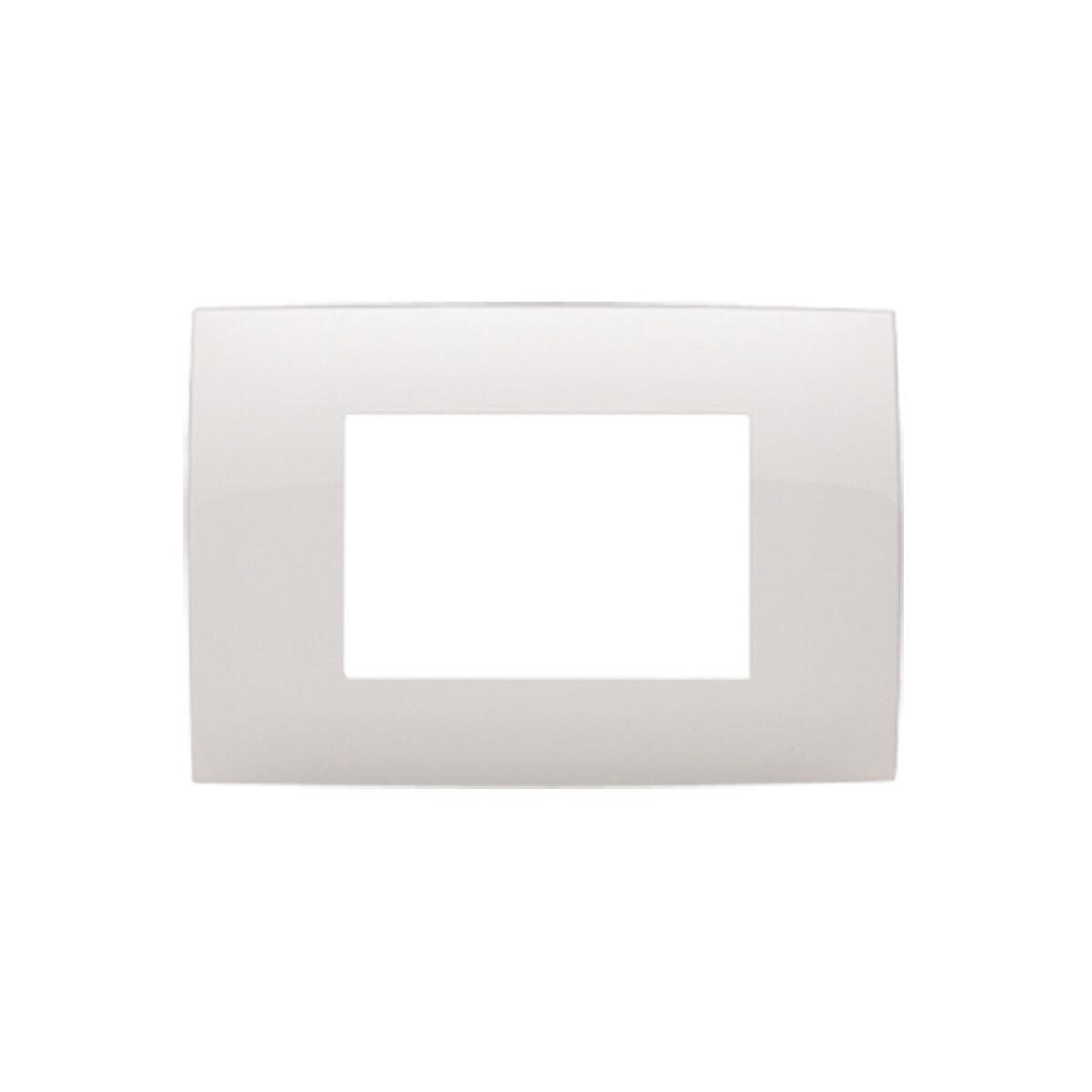 Plaqueta p/3 módulos - Presta blanco - C51518 