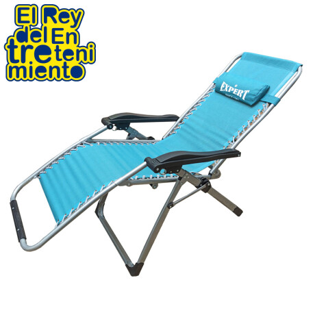 Silla Reposera Plegable Aluminio Alta Gama Playa Gris