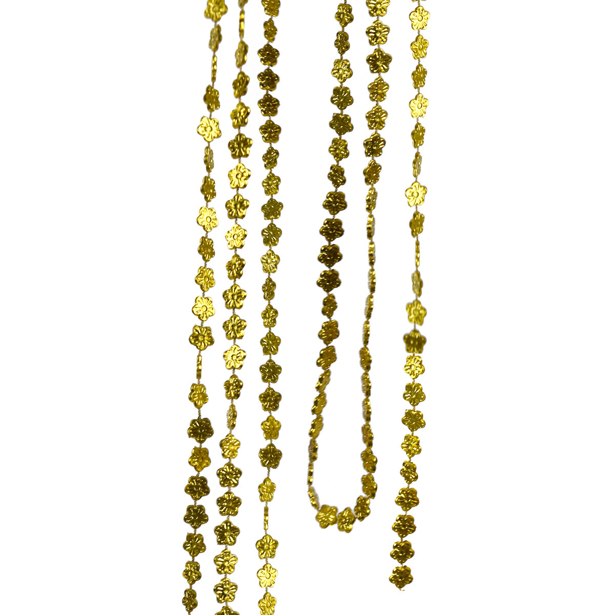 Collar cadena flores/corazones 