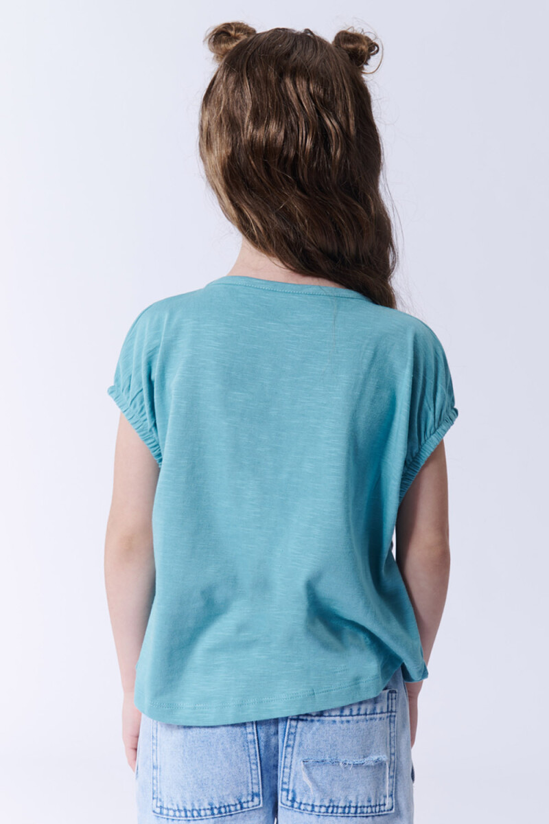 Remera crop Verde