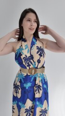 Vestido Tahití Azul