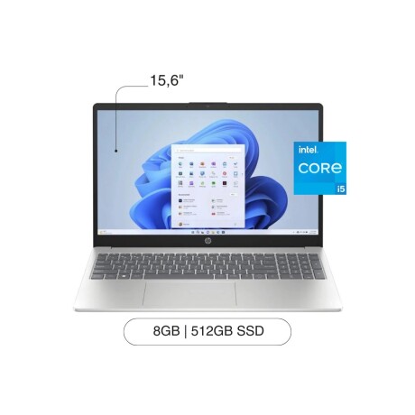 Notebook HP 15-FD0999NR 15,6' FHD 512GB SSD / 8GB I5-1235U W11 - Silver Notebook HP 15-FD0999NR 15,6' FHD 512GB SSD / 8GB I5-1235U W11 - Silver