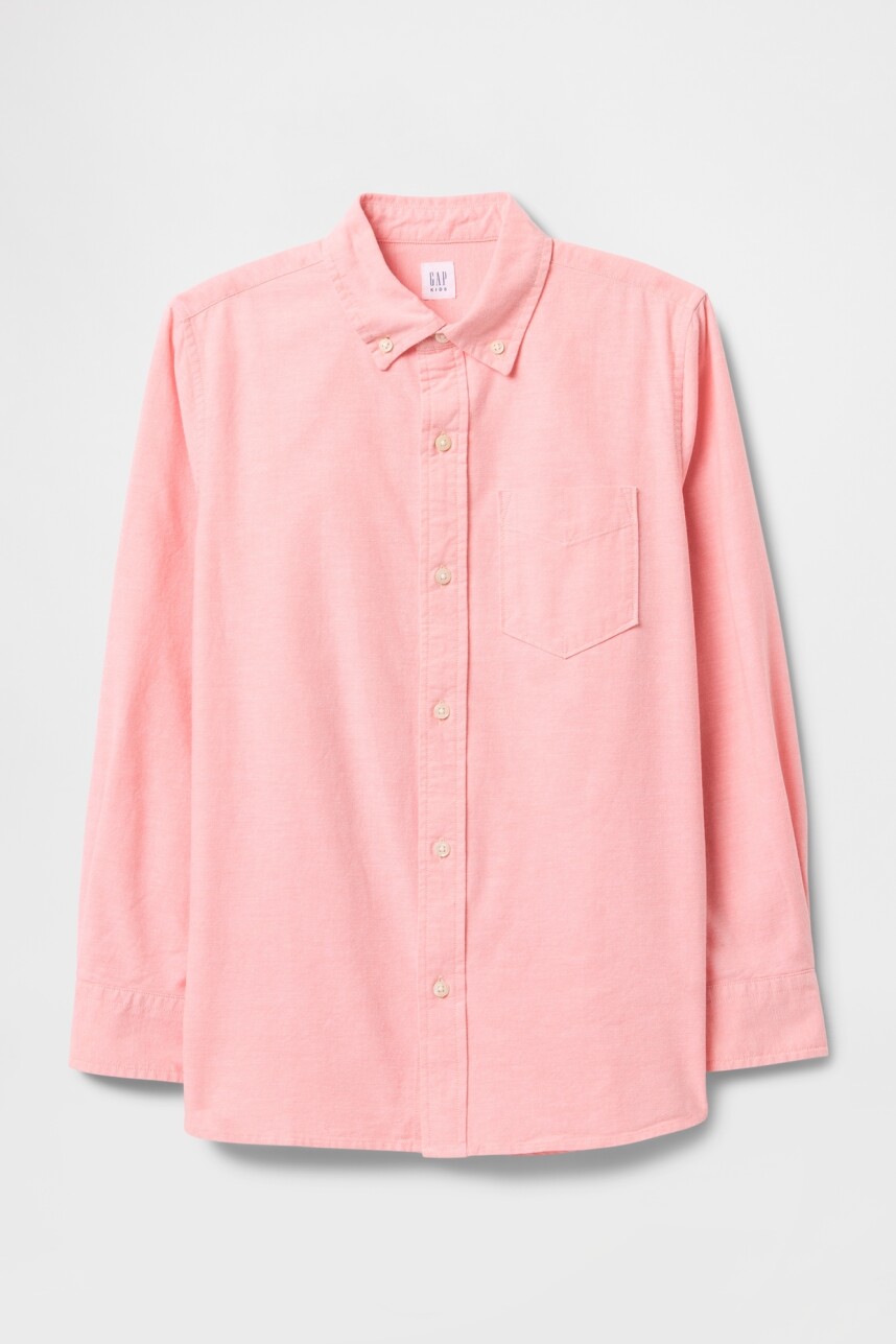Camisa Oxford Niño Tea Rose