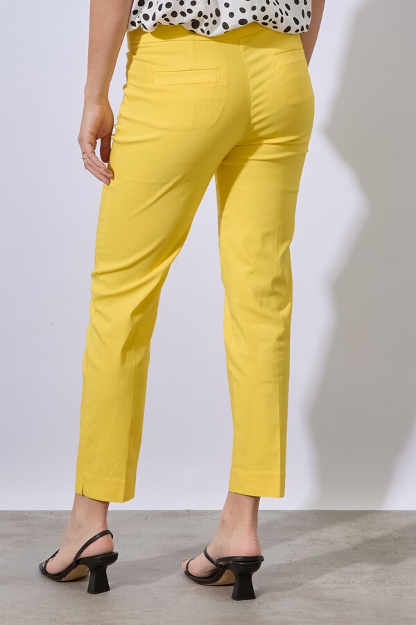 Pantalon Recto Modelador AMARILLO